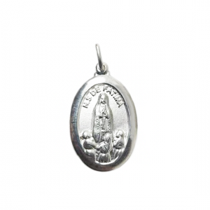 Pingente em Prata 925 Nossa Senhora de Fátima