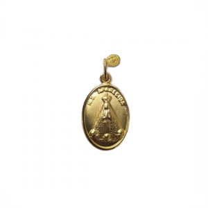Pingente em Prata 925 com Banho de Ouro 18k Nossa Senhora Aparecida